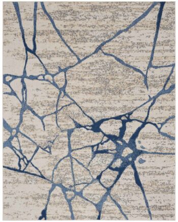 Calvin Klein rug River Flow CK001 RFV05 IVBLU IVORY BLUE 8X10 099446845832