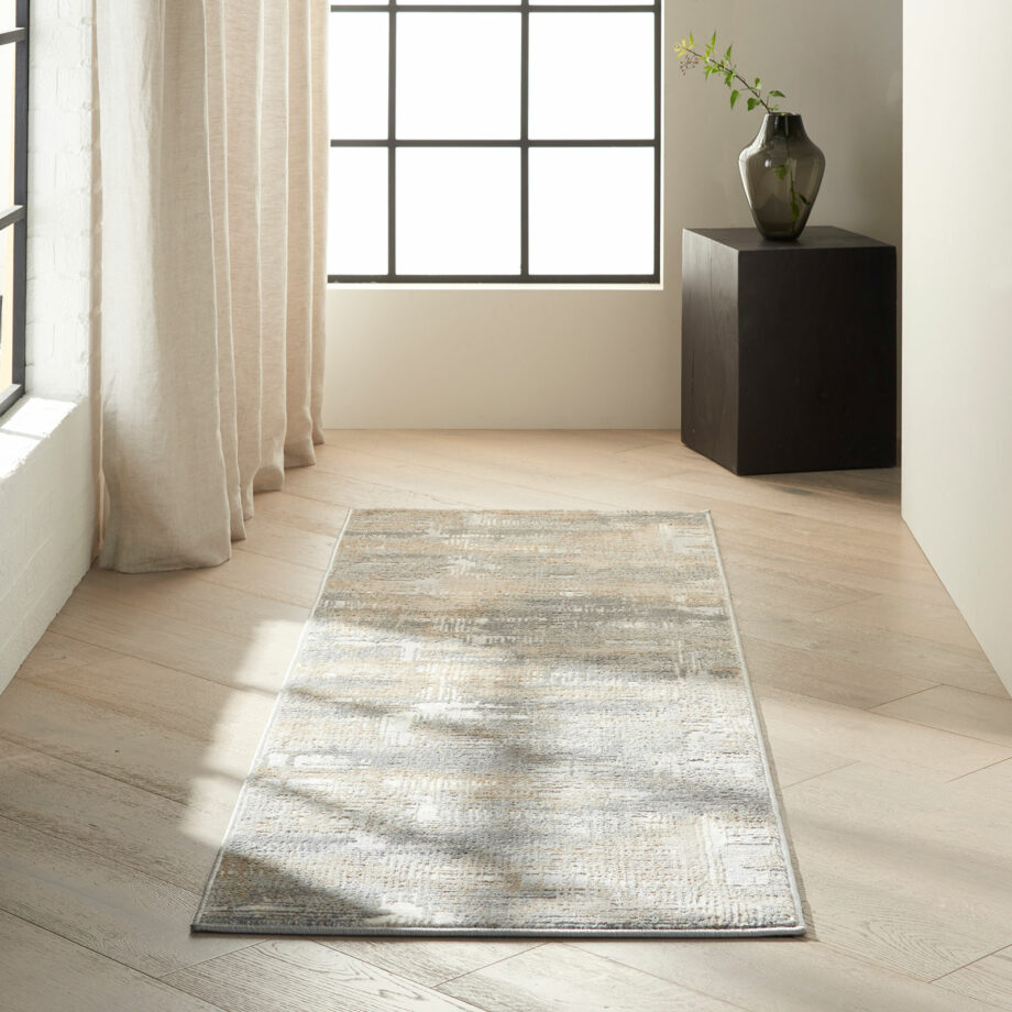 Calvin Klein rug Rush CK950 CK951 GRYBG GREY BEIGE 2x7 099446756664 interior 1 C