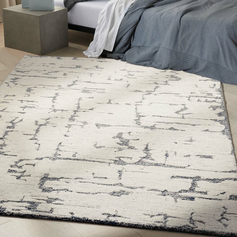 Calvin Klein rug Sculptural CK009 SCL01 BLUE 5X7 099446876997 interior 1