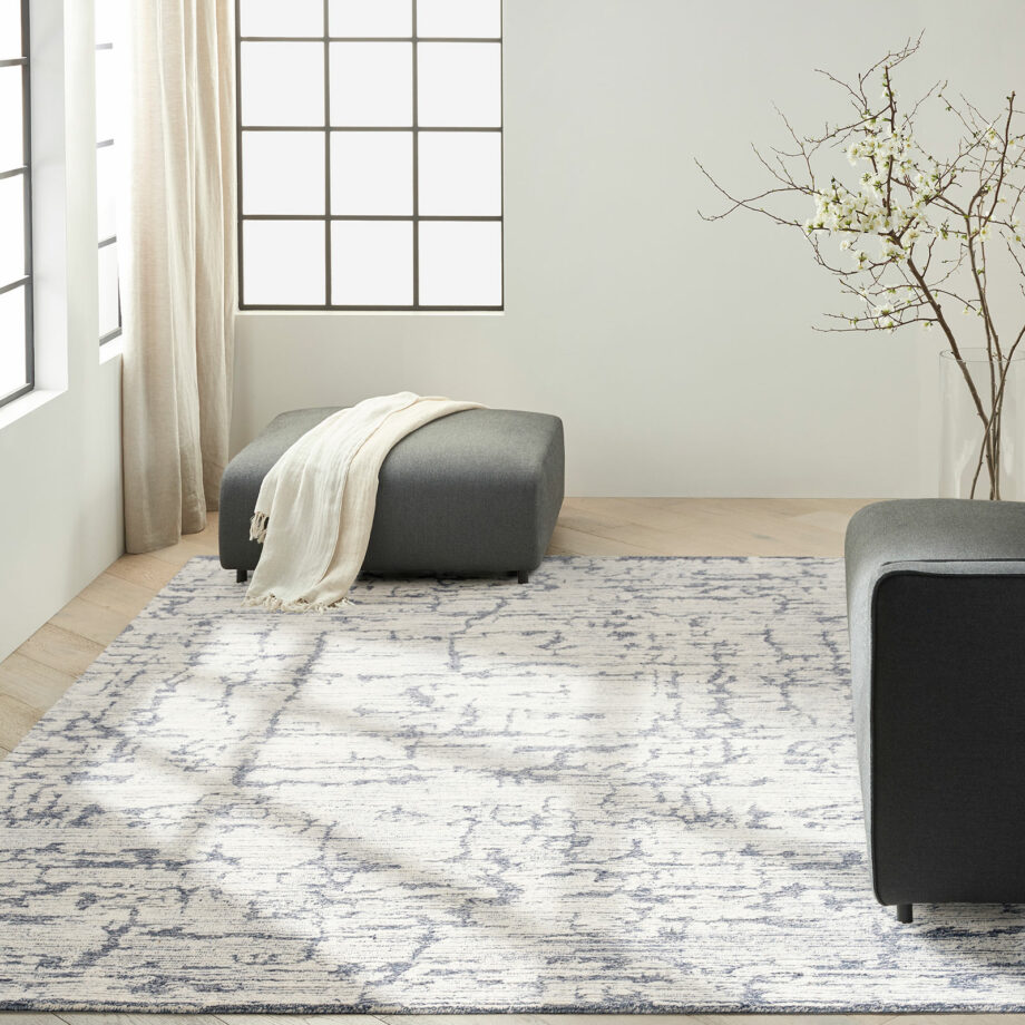 Calvin Klein rug Sculptural CK009 SCL01 BLUE 9x12 099446877017 interior 3