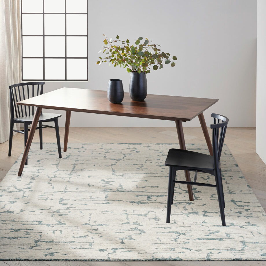 Calvin Klein rug Sculptural CK009 SCL01 TEAL 9x12 099446876980 interior 3