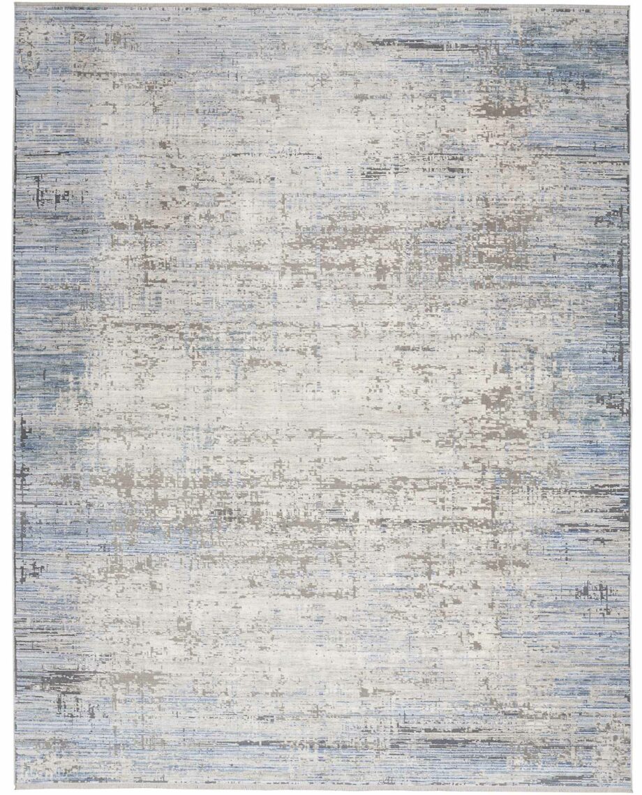 Nourison rug Abstract Hues ABH02 BLGRY BLUE GREY 5X8 099446906335