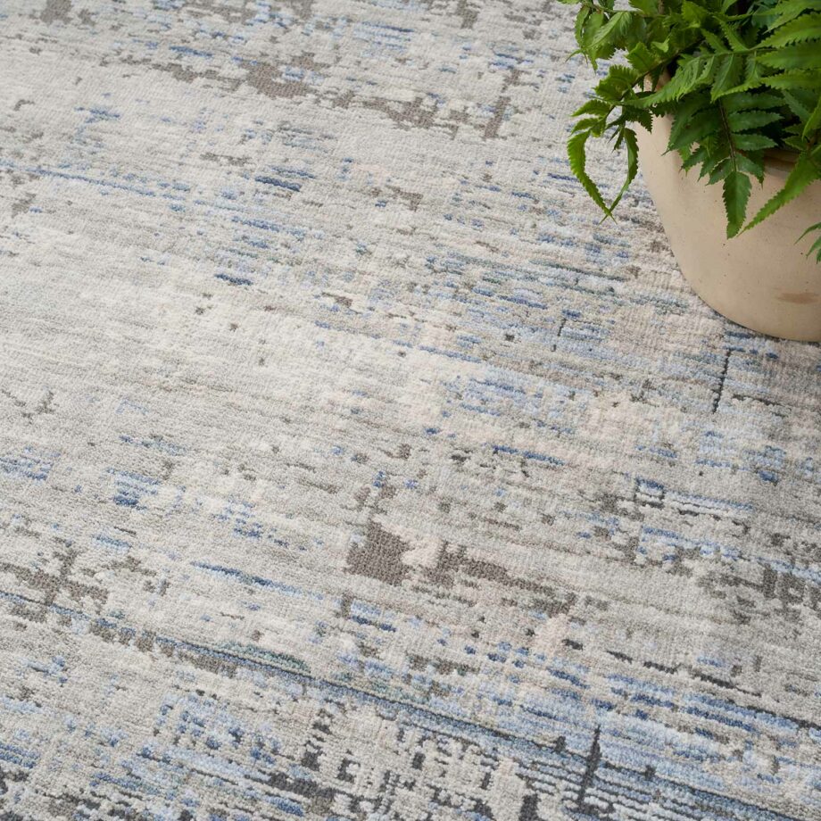 Nourison rug Abstract Hues ABH02 BLGRY BLUE GREY 5X8 099446906335 interior 2