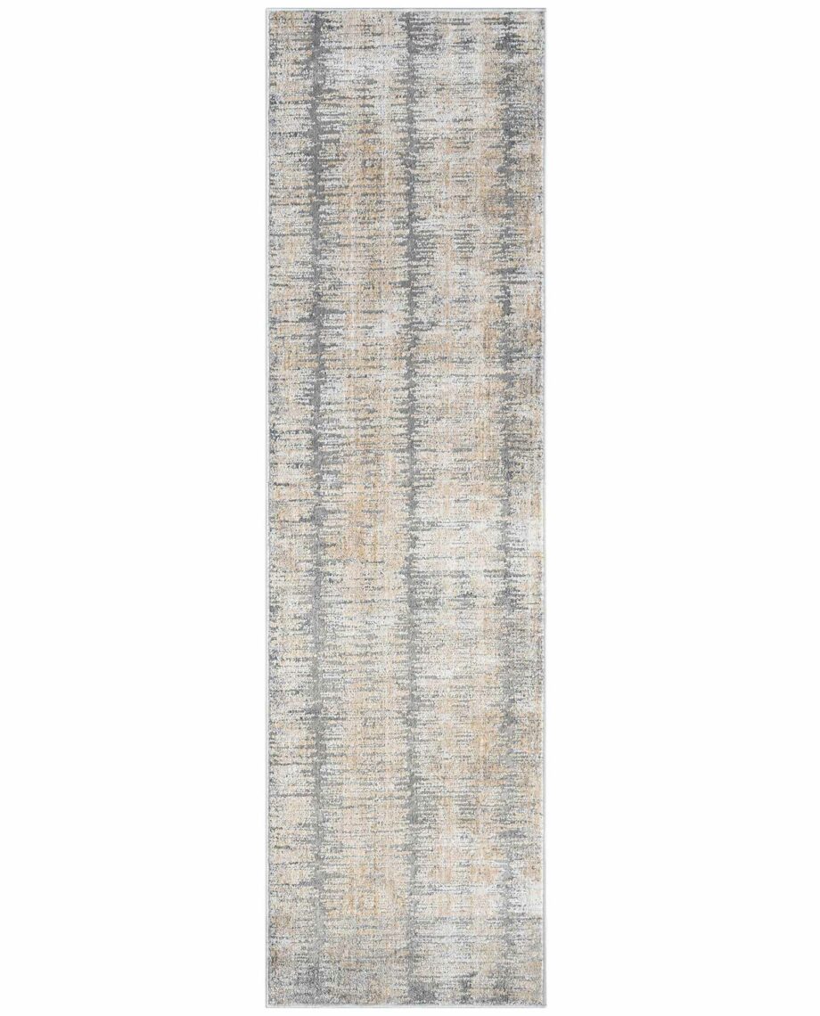 Nourison rug Abstract Hues ABH03 GRYGD GREY GOLD 2x8 099446906380