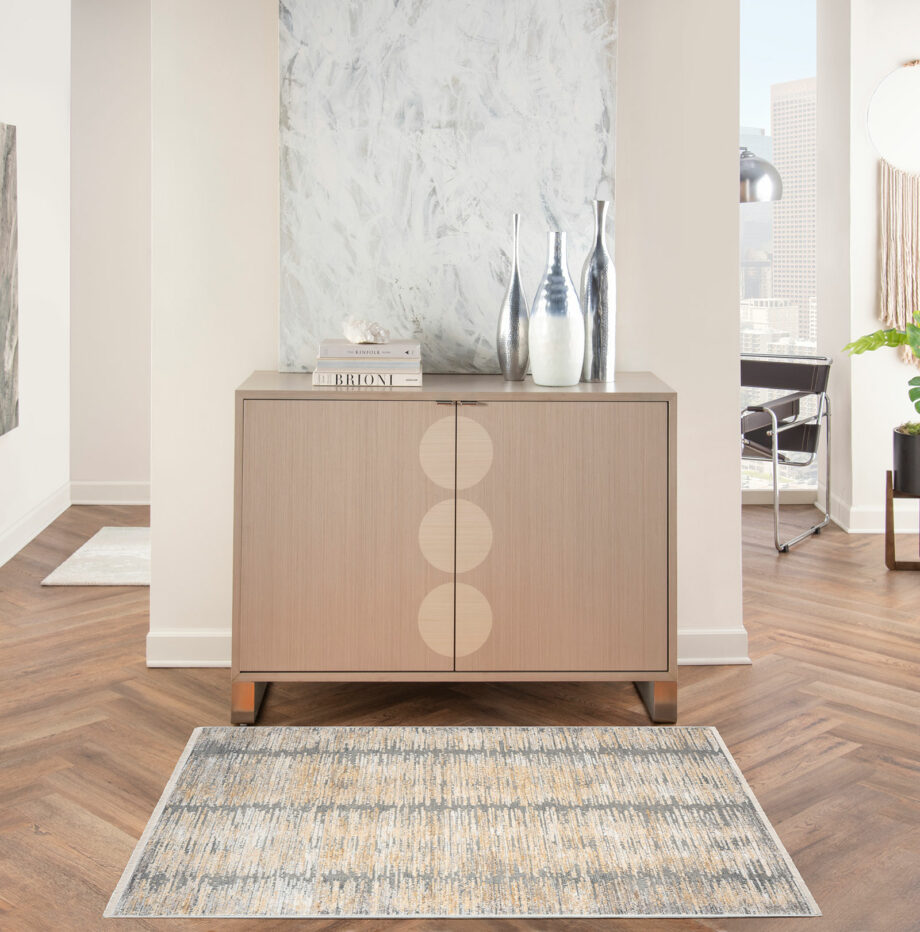 Nourison rug Abstract Hues ABH03 GRYGD GREY GOLD 3x5 099446906403 interior 1