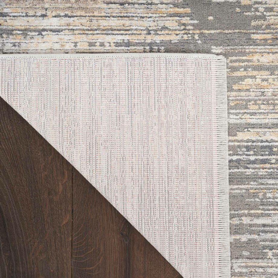 Nourison rug Abstract Hues ABH03 GRYGD GREY GOLD 5X8 099446906410 CRB