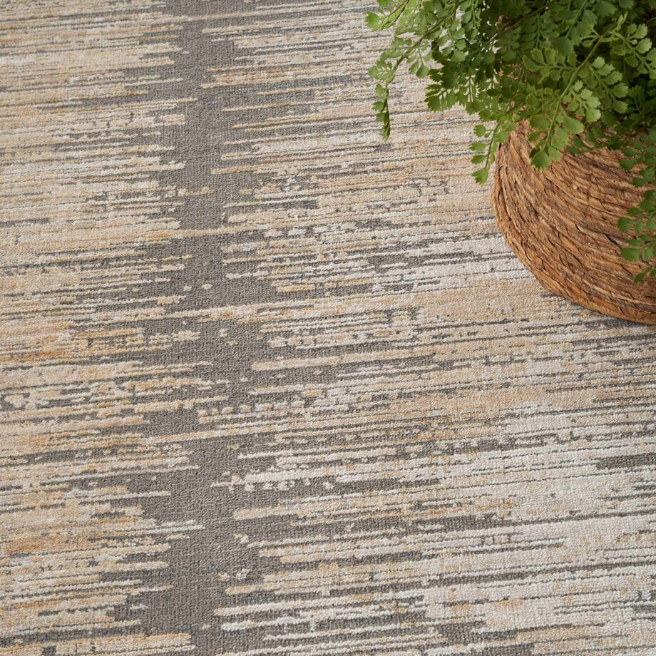 Nourison rug Abstract Hues ABH03 GRYGD GREY GOLD 5X8 099446906410 interior 2