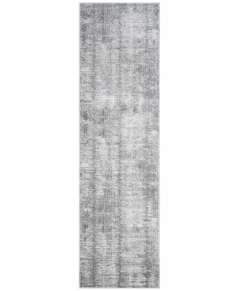 Nourison rug Abstract Hues ABH03 GRYWT GREY WHITE 2x8 099446906458