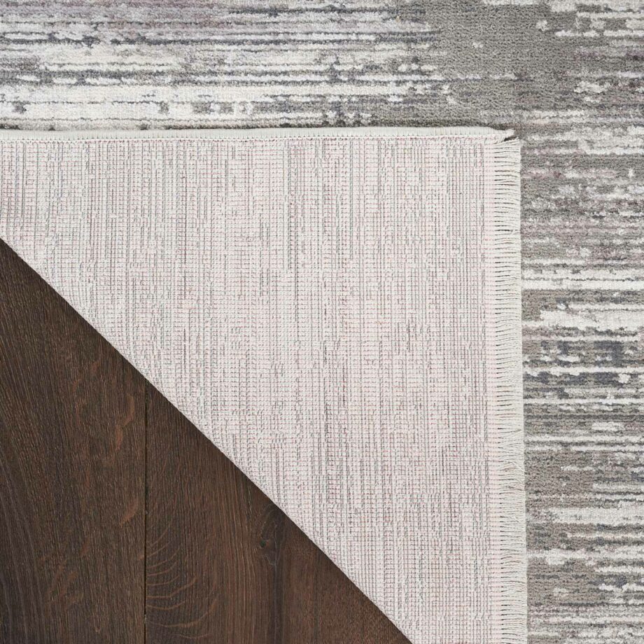 Nourison rug Abstract Hues ABH03 GRYWT GREY WHITE 5X8 099446906489 CRB