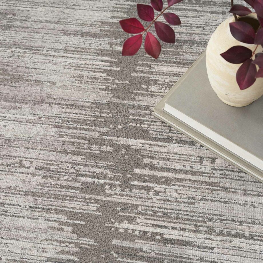 Nourison rug Abstract Hues ABH03 GRYWT GREY WHITE 5X8 099446906489 interior 2