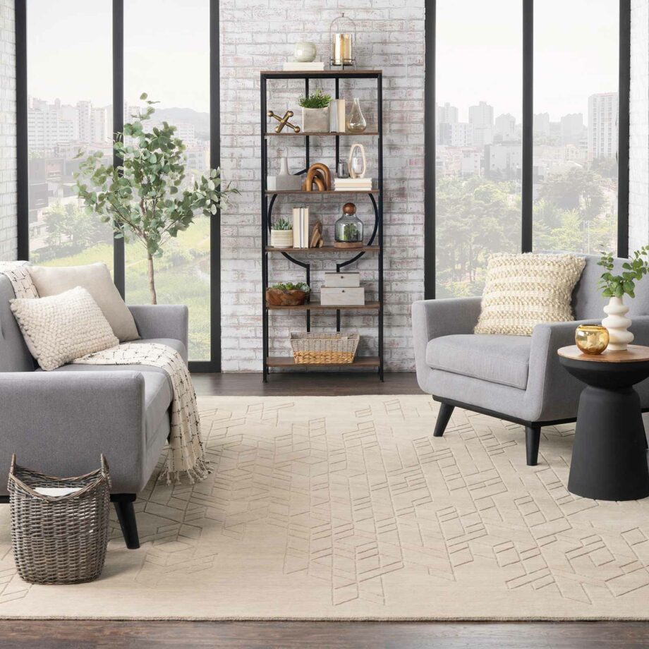 Nourison rug Alessia ALE01 BEIGE 8x10 099446901644 interior 3