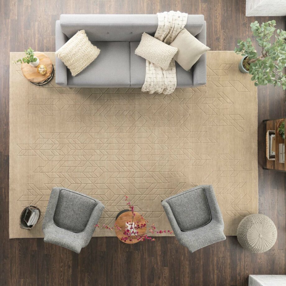 Nourison rug Alessia ALE01 BEIGE 8x10 099446901644 interior 4