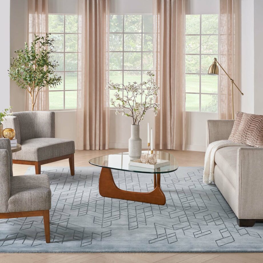 Nourison rug Alessia ALE01 BLUE 8x10 099446901705 interior 3