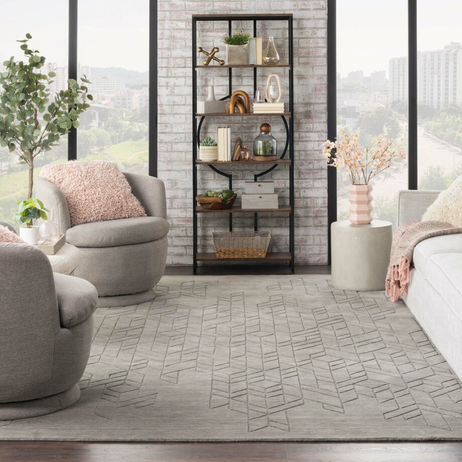 Nourison rug Alessia ALE01 GREY 8x10 099446901750 interior 3