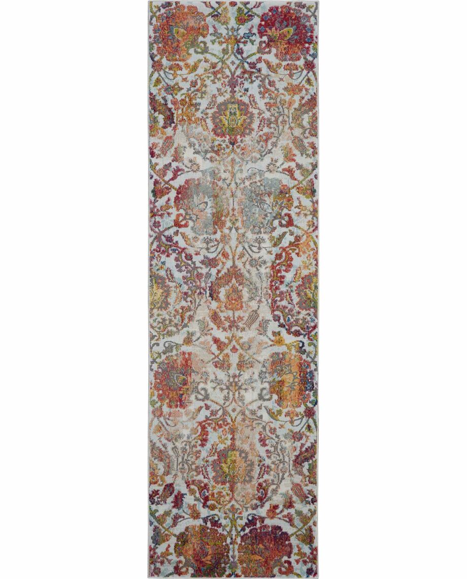Nourison rug Ankara Global ANR06 IVORG 2x6 099446457189 flat copy
