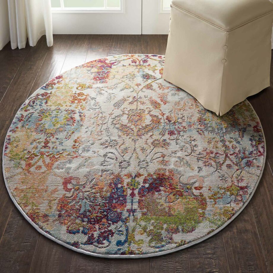 Nourison rug Ankara Global ANR06 IVORG 4xRND 099446457202 interior 1 C