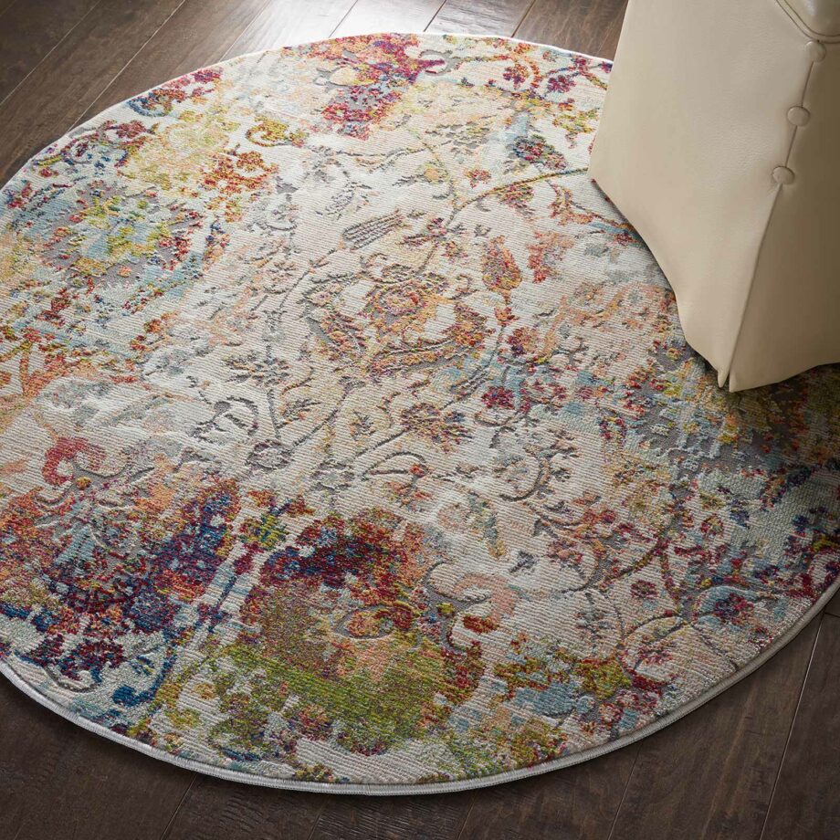 Nourison rug Ankara Global ANR06 IVORG 4xRND 099446457202 interior 2 C