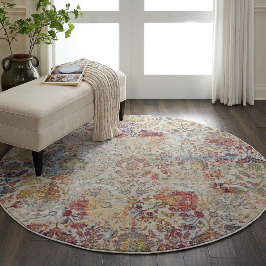 Nourison rug Ankara Global ANR06 IVORG 6xRND 099446457233 interior 1 C
