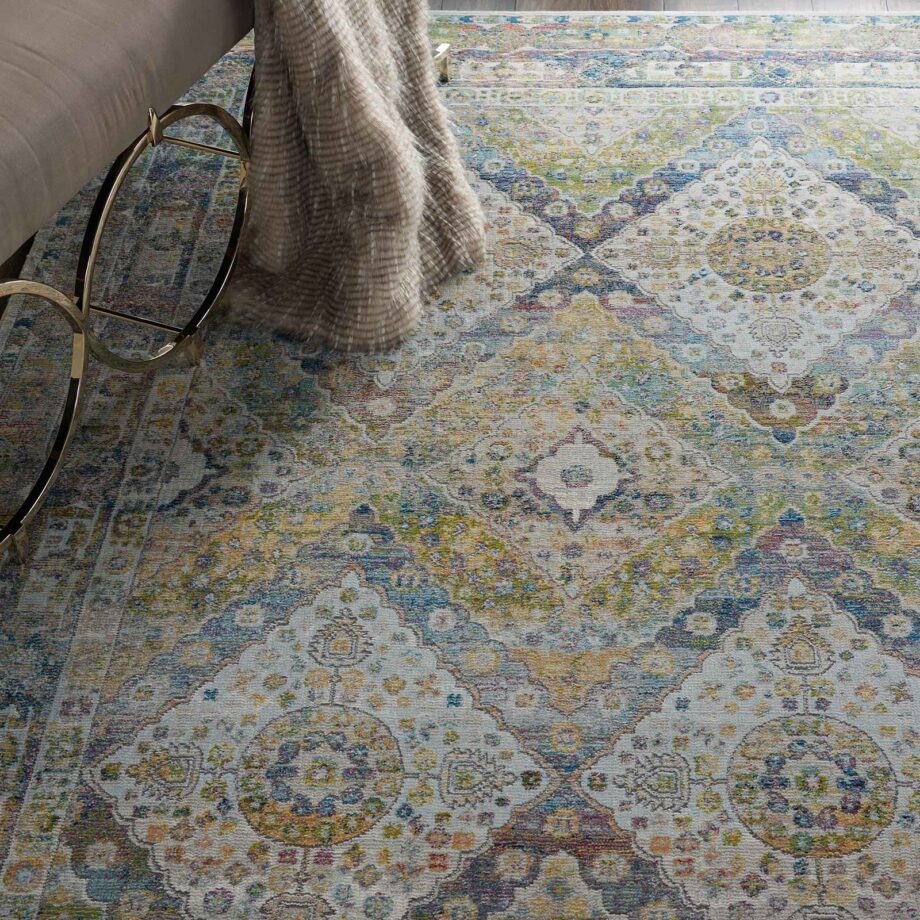 Nourison rug Ankara Global ANR07 BLGRE 5X7 099446457363 interior 2 C