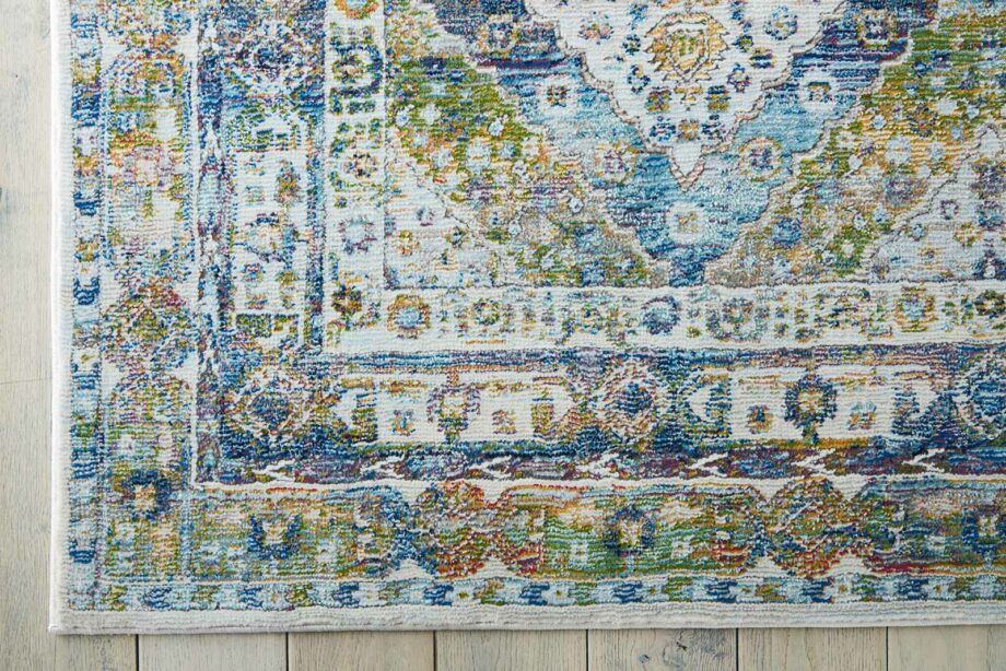 Nourison rug Ankara Global ANR07 BLGRE 5x8 099446457363 CR01