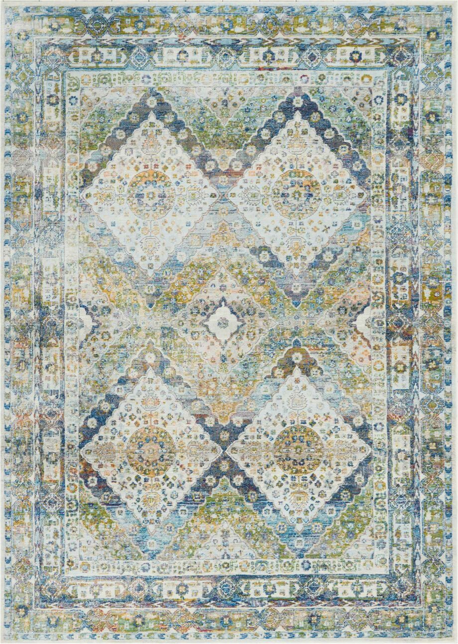 Nourison rug Ankara Global ANR07 BLGRE 5x8 099446457363 main