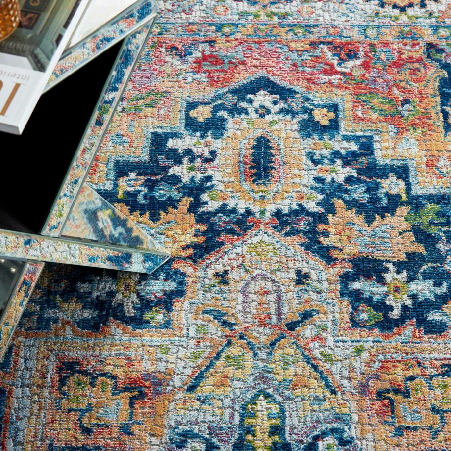 Nourison rug Ankara Global ANR11 BLUMT BLUE MULTI 5X8 099446498076 interior 2 C