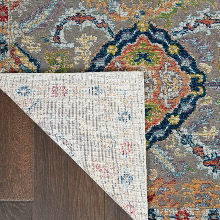 Nourison rug Ankara Global ANR12 GRYMT GREY MULTI 5x8 099446498205 CRB C