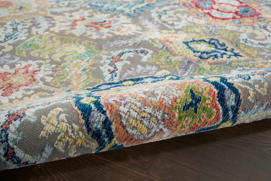 Nourison rug Ankara Global ANR12 GRYMT GREY MULTI 5x8 099446498205 TX01 C