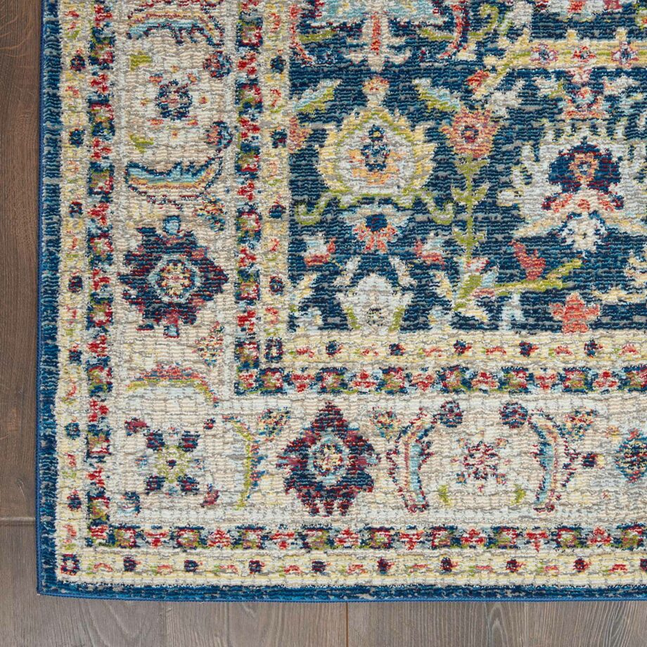 Nourison rug Ankara Global ANR13 NAVMT NAVY MULTI 5x8 099446498328 CR C