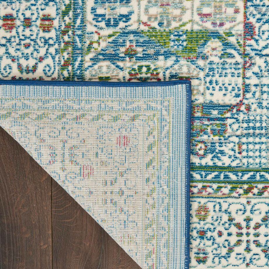 Nourison rug Ankara Global ANR17 IVLTB IVORY LIGHT BLUE 5X8 099446855862 CRB