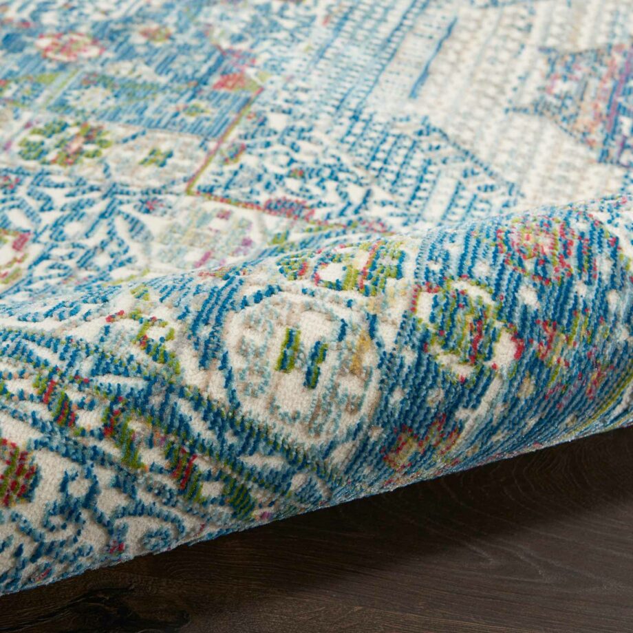 Nourison rug Ankara Global ANR17 IVLTB IVORY LIGHT BLUE 5X8 099446855862 TX01