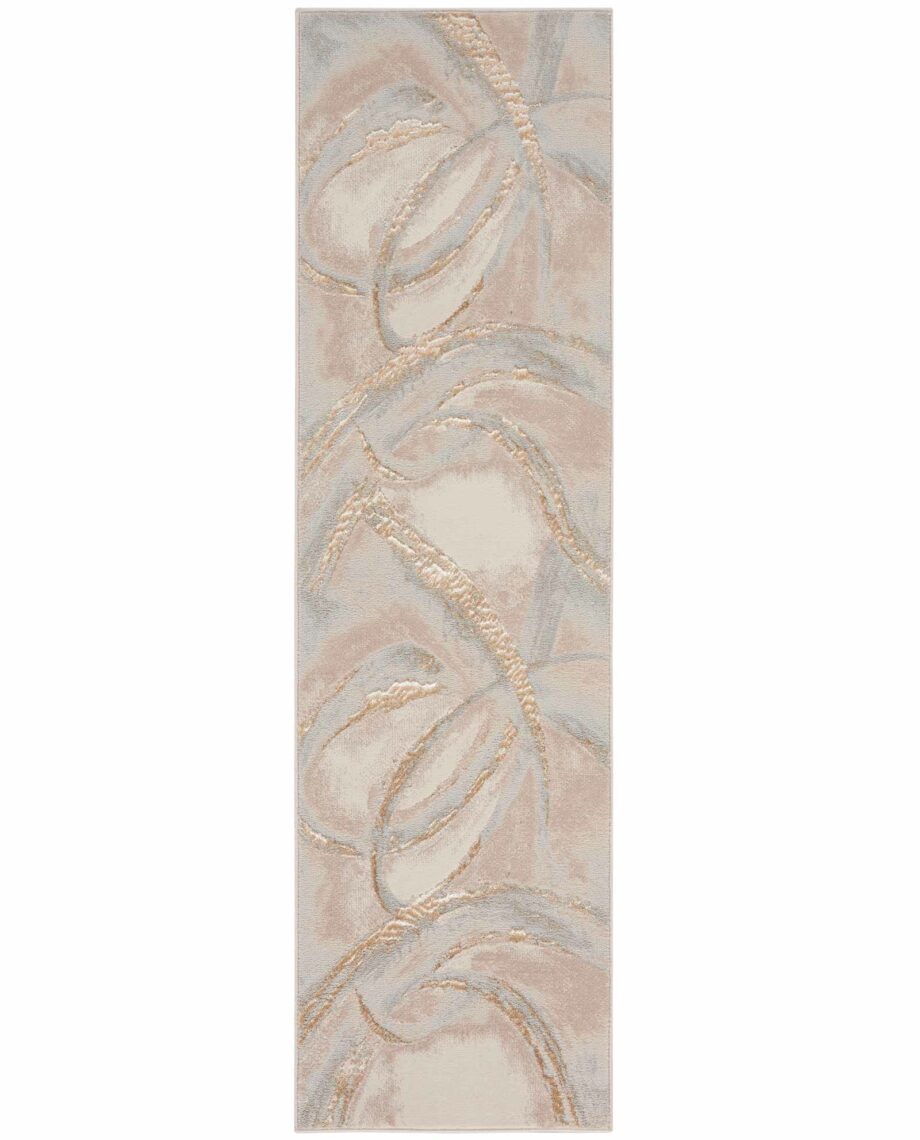 Nourison rug Brush Strokes BSK01 BGEGY BEIGE GREY 2x8 099446898937