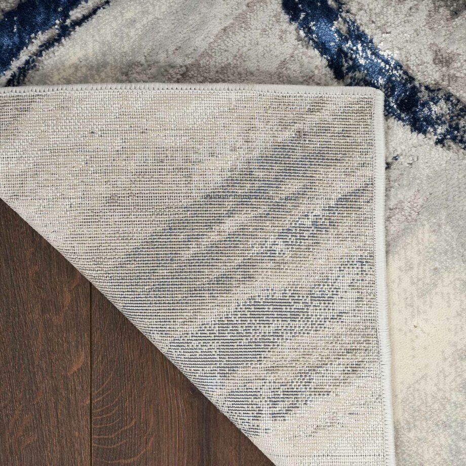 Nourison rug Brush Strokes BSK02 GRYNV GREY NAVY 5x7 099446899002 CRB