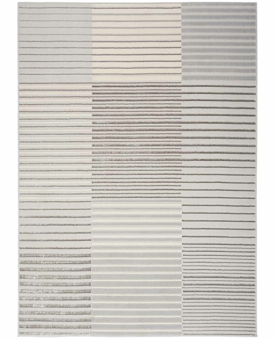 Nourison rug Brush Strokes BSK04 SILGY SILVER GREY 5x7 099446899095