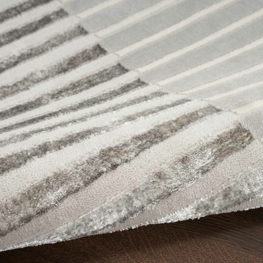 Nourison rug Brush Strokes BSK04 SILGY SILVER GREY 5x7 099446899095 TX01