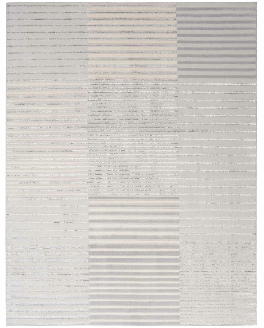 Nourison rug Brush Strokes BSK04 SILGY SILVER GREY 8x10 099446899118