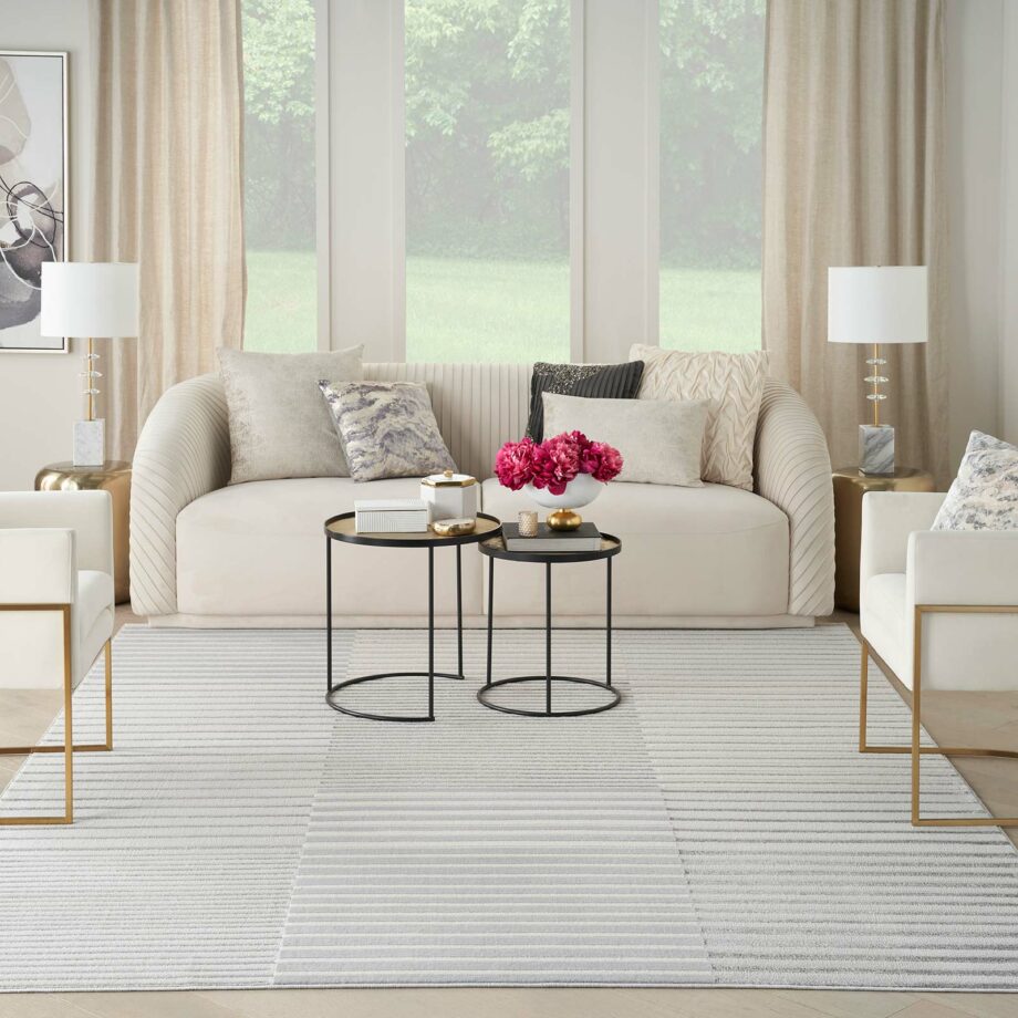 Nourison rug Brush Strokes BSK04 SILGY SILVER GREY 8x10 099446899118 interior 3