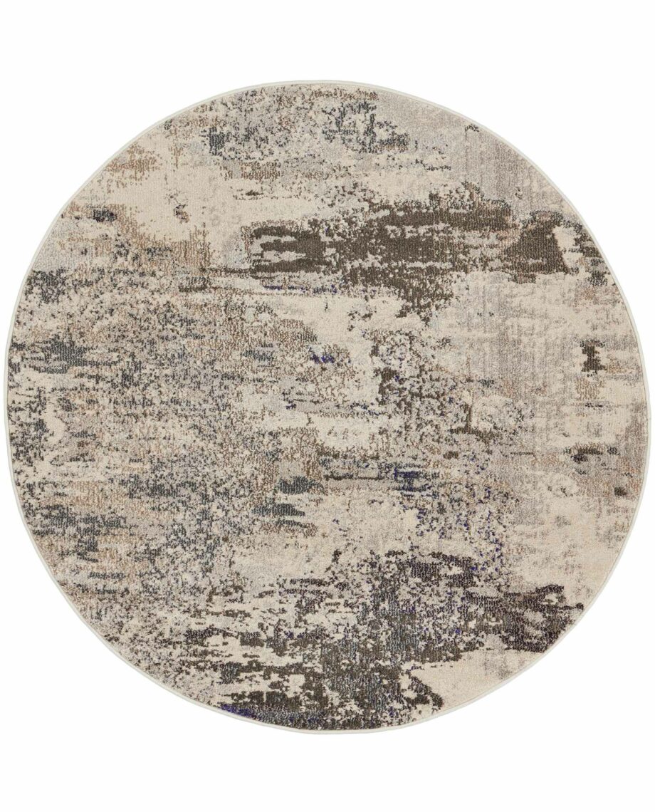 Nourison rug Celestial CES02 IVGRY IVORY GREY 5RND 099446179432