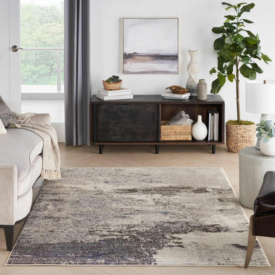 Nourison rug Celestial CES02 IVGRY IVORY GREY 5x7 099446149107 interior 3
