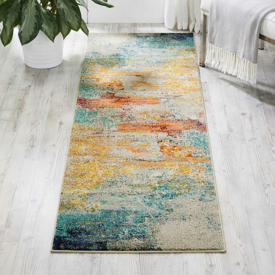 Nourison rug Celestial CES02 SEALF 2X8 099446352286 interior