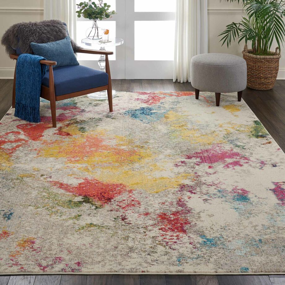 Nourison rug Celestial CES12 IVMTC 8x11 099446462510 interior 1