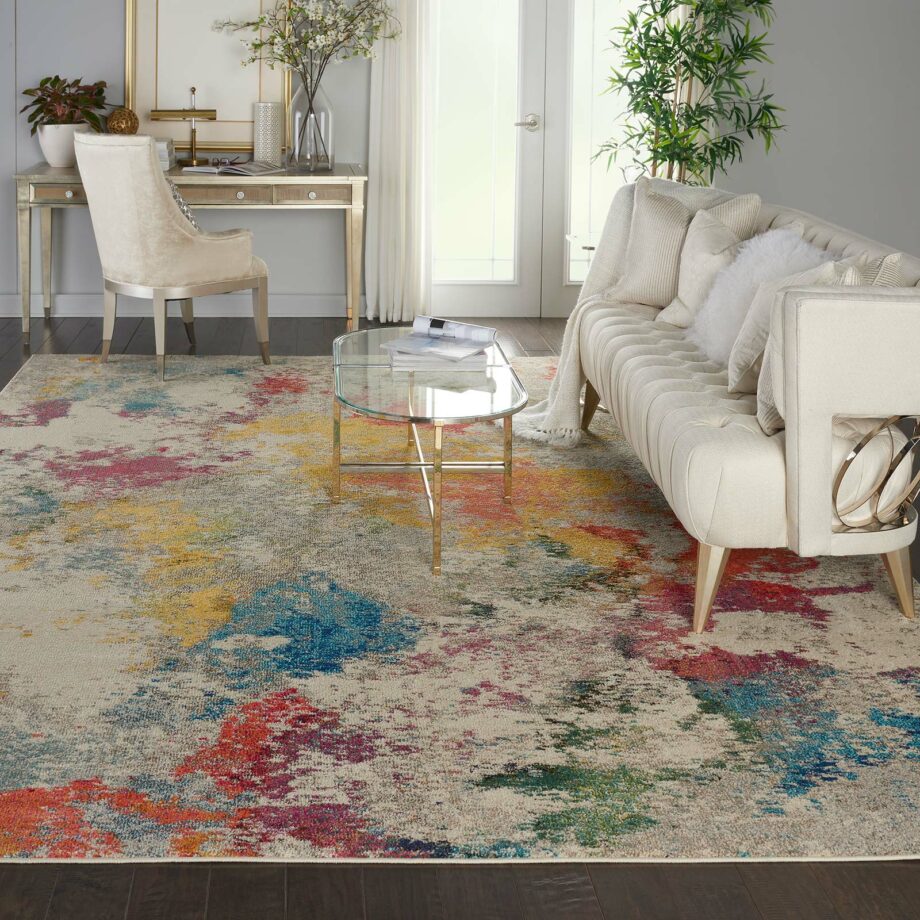 Nourison rug Celestial CES12 IVMTC IVORY MULTICOLOR 10x14 099446482945 interior 1