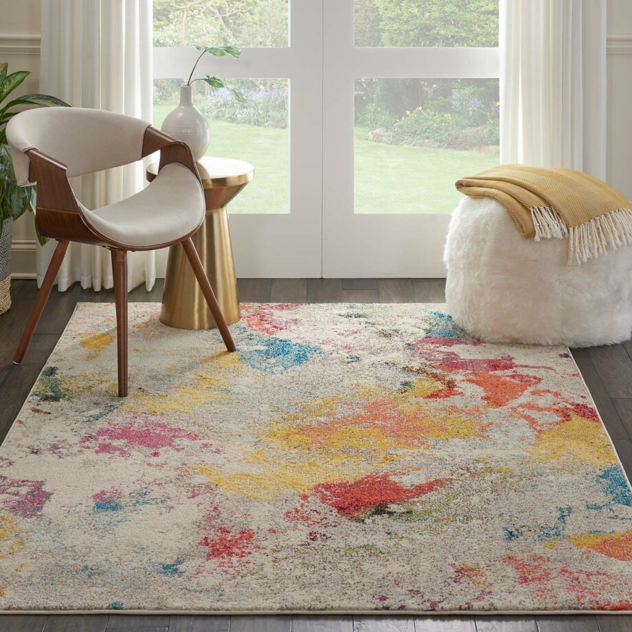 Nourison rug Celestial CES12 IVMTC IVORY MULTICOLOR 5x7 099446462503 interior 3