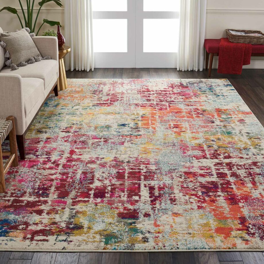 Nourison rug Celestial CES13 PNMTC 8x11 099446462541 interior 1