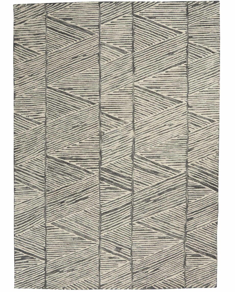 Nourison rug Colorado CLR01 GRYWT GREY WHITE 5x7 099446790279