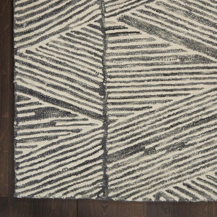 Nourison rug Colorado CLR01 GRYWT GREY WHITE 5x7 099446790279 CR