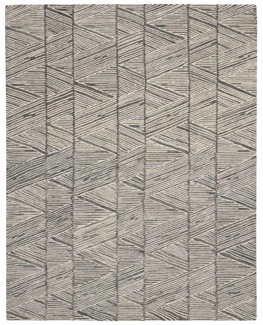 Nourison rug Colorado CLR01 GRYWT GREY WHITE 8x10 099446790293