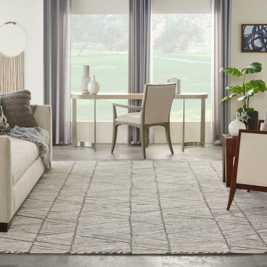 Nourison rug Colorado CLR01 GRYWT GREY WHITE 8x10 099446790293 interior 3