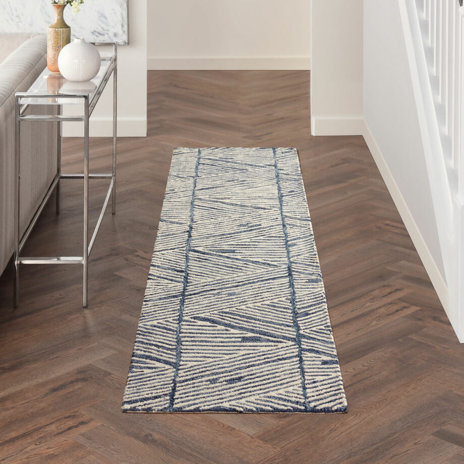 Nourison rug Colorado CLR01 WHTBL WHITE BLUE 2x8 099446786234 interior 1