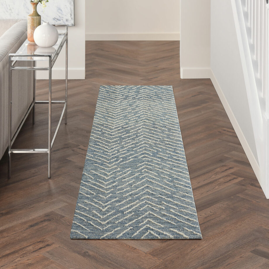 Nourison rug Colorado CLR02 INDIV INDIGO IVORY 2x8 099446786289 interior 1